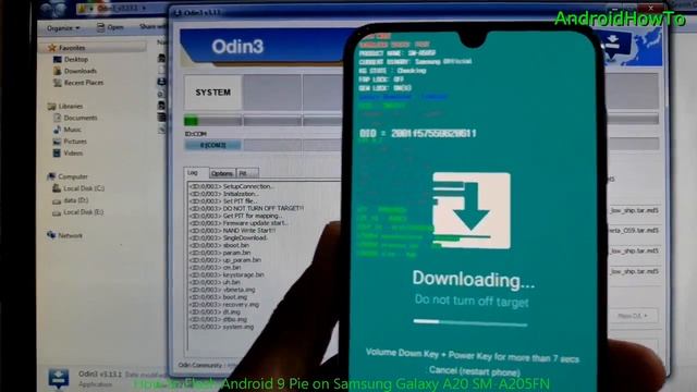 How to Flash Android 9 Pie on Samsung Galaxy A20 SM-A205FN смотреть онлайн