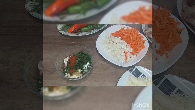Вкуснейший обед из двух блюд. Суп лапша и курочка под сметанным соусом ?❤ смотреть онлайн