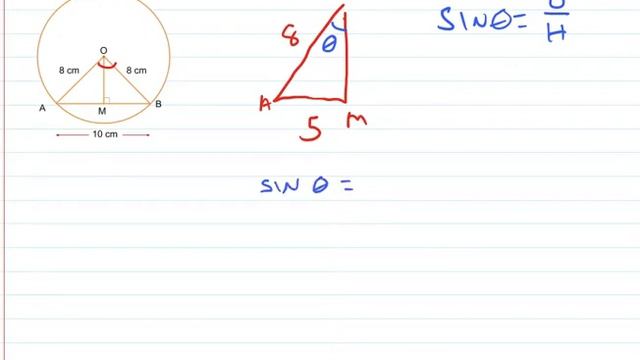 Finding The Central Angle With Known Radius And Chord Length