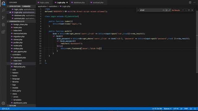 #1 Login Multi User Menggunakan Codeigniter dan Otomatis Blokir saat salah password berkali kali смотреть онлайн