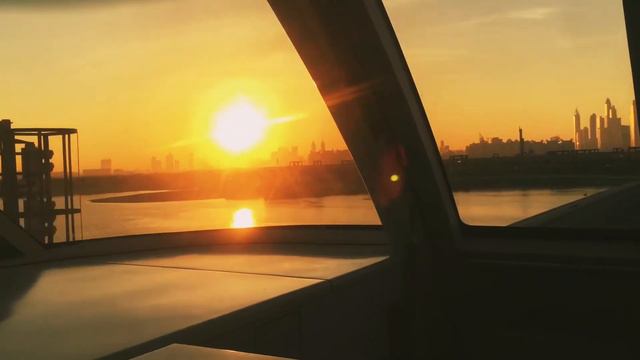 Palm Jumeirah Island Dubai |View from Monorail | смотреть онлайн