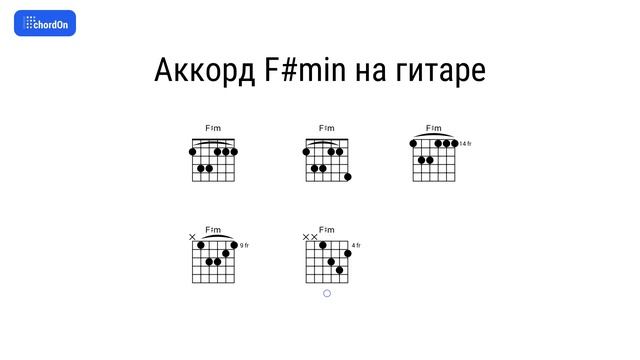 Как играть аккорд F#min на гитаре и фортепиано смотреть онлайн