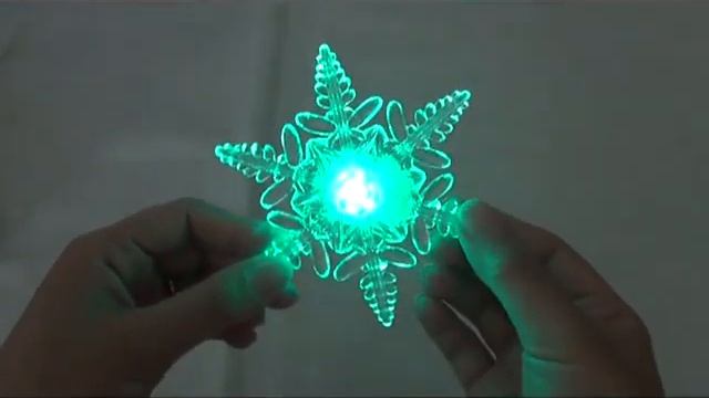 LS-0063 Halloween Christmas Gift Colorful Beautiful LED Light of Snowflake Snow-flower with Cupule смотреть онлайн