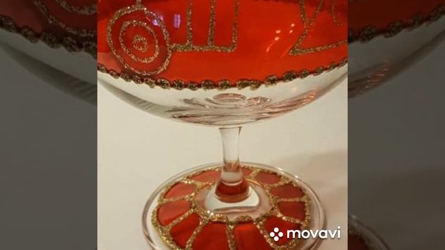 My stained glass. Part 2. Maka Khutsishvili. Мои витражные, бокалы, коньячные и винные наборы. смотреть онлайн