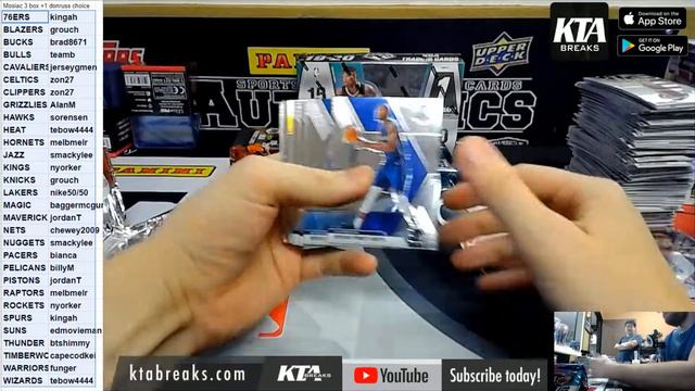 KTAuthentics - 2019/20 Panini Mosiac Basketball 3 hobby box + 1 donruss Choice PYT #1 смотреть онлайн
