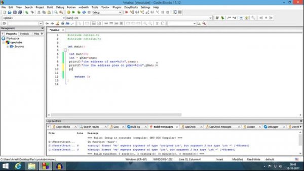 C Programming Tutorial - 44 - Dereference Pointer