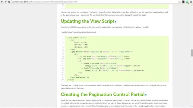 How to create pagination in Zend Framework 2.5 смотреть онлайн