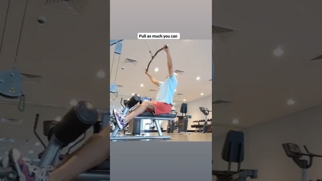 Pull as much you can & Little pull is good pull with aerobic bar смотреть онлайн