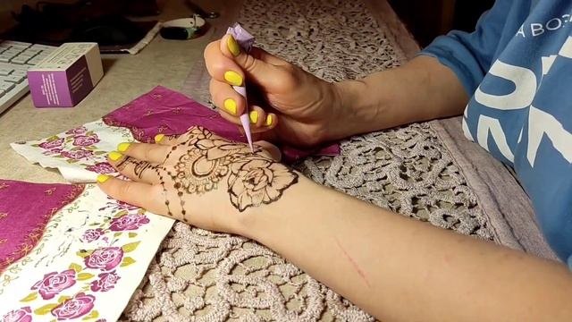 Мехенди. Джагуа. Рисунок на руке. Процесс нанесения и результат спустя 10 часов. смотреть онлайн