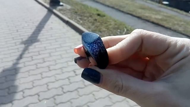 Limerence-Night - кольцо из дерева и эпоксидной смолы. смотреть онлайн