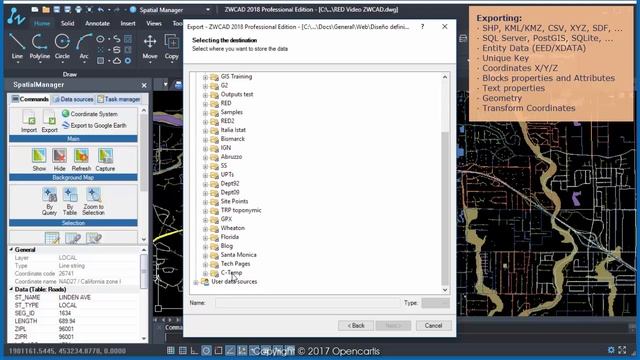 First Preview: Exporting - 'Spatial Manager for ZWCAD' - Blog смотреть онлайн