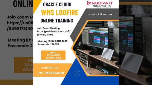 ORACLE CLOUD WMS LOGFIRE ONLINE TRAINING Demo on 22-04-2023 Time 7.30 AM | Rudra IT Solutions смотреть онлайн
