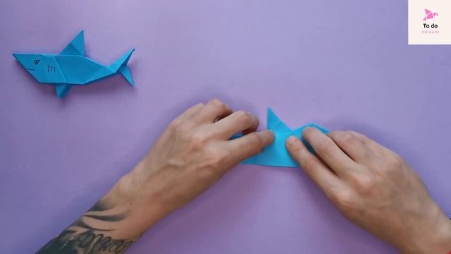 Оригами акула из бумаги|How To Make Paper Shark смотреть онлайн