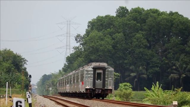 The Java Islands' Straight Line Railroads: Many Trains Here | Railfanning 2023