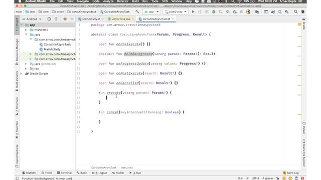 Android: Implementing an AsyncTask replacement using Coroutines | Android 11 (2020) смотреть онлайн