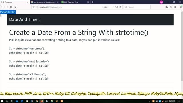 PHP Advanced Part-07 | Create Date With Mktime More Examples | PHP Advanced Tutorial смотреть онлайн