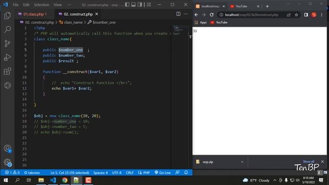 Constructor Function OOP in PHP Bangla Tutorial | Part - 02 смотреть онлайн