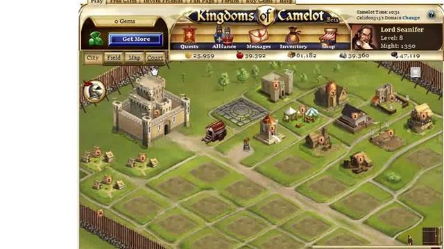 Kingdoms of Camelot Tutorial Part 2- Second City Time!! смотреть онлайн