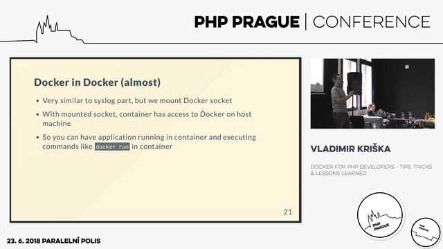 Vladimir Kriška - Docker for PHP developers - Tips, Tricks & Lessons learned смотреть онлайн