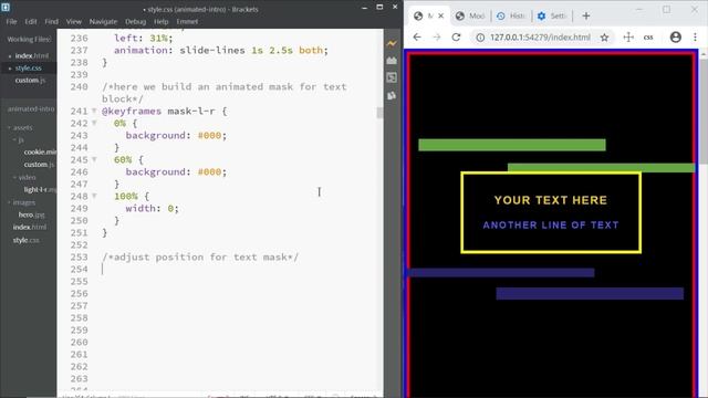 Intro Website Animation | HTML, CSS & JavaScript смотреть онлайн