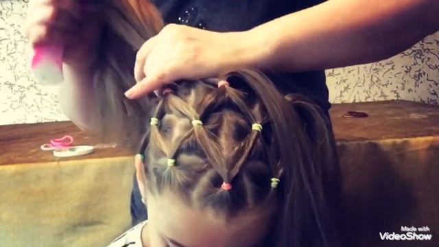 Легкая прическа для девочки #2 Косичка-цепь. смотреть онлайн