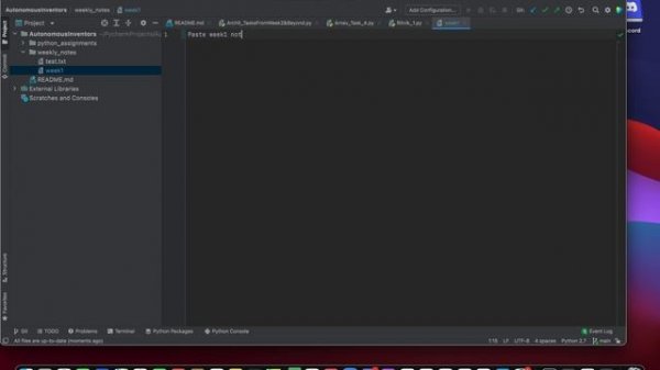 Pycharm git file create / add / commit / push