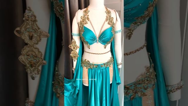 Костюм для танца живота “Фейрюз” мята+золото смотреть онлайн
