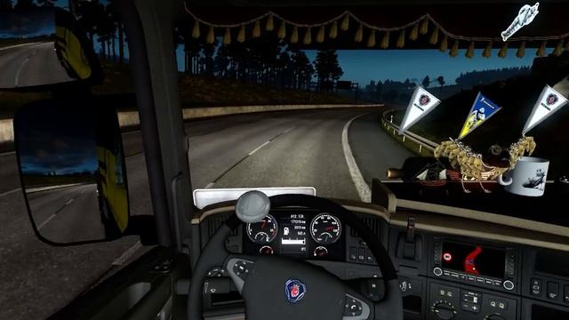 ETS 2 MP Тест Скании с шасси 8на4,с негабаритом трансформатор (Ч-3)(Ч-1) смотреть онлайн