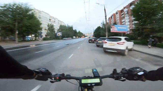 Замер скорости от 0 до 60. Разогнал электро фэтбайк по городу смотреть онлайн