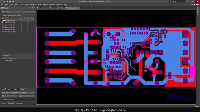 #042 Создание gerber файлов для производства платы в Altium Designer 19 смотреть онлайн