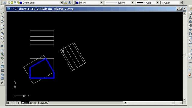 Simple AutoCAD 2006 Tutorial - less8_2.avi смотреть онлайн
