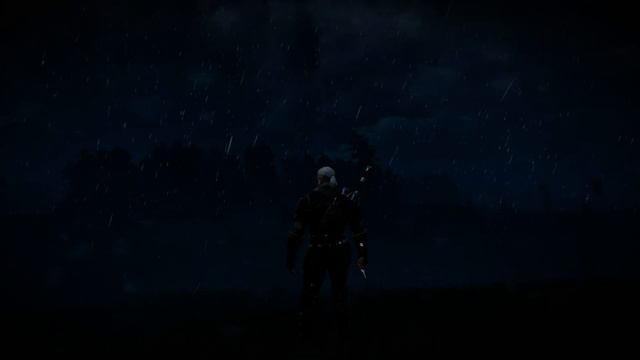 The Witcher 3 - rainy night at the river bank смотреть онлайн