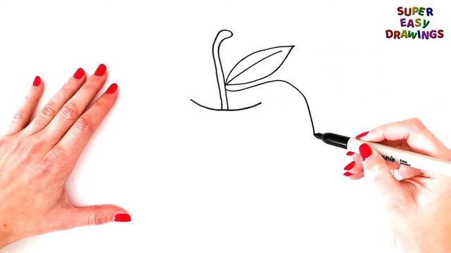How To Draw An Apple Step By Step | Apple Drawing EASY | Super Easy Drawing Tutorials смотреть онлайн