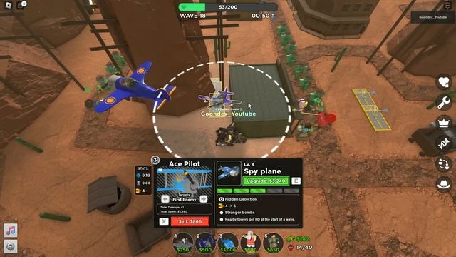 Air Attack BADLANDS II Roblox Tower Defense Simulator смотреть онлайн