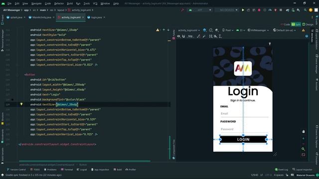 Chat Application | Connect Firebase to Android Studio App | Creating a login and signup screen. смотреть онлайн
