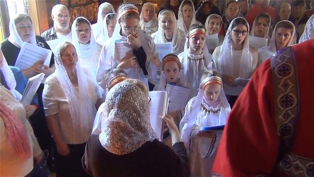 Участие любительского и детского хора в Литургии в Храме святых Константина и Елены 14 мая 2023г. смотреть онлайн
