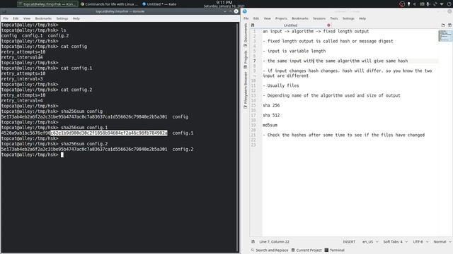 sha256sum checksum hash | Linux | Command Line смотреть онлайн