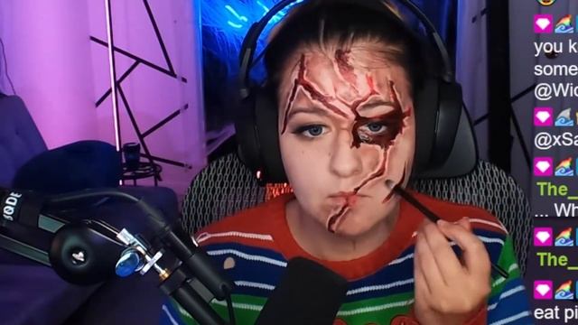 Chucky Halloween Makeup Timelapse! смотреть онлайн