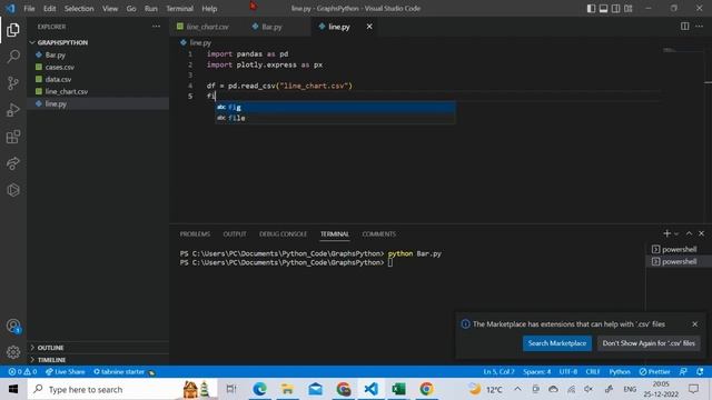 Python Tutorial :- making graphs from csv files by python смотреть онлайн