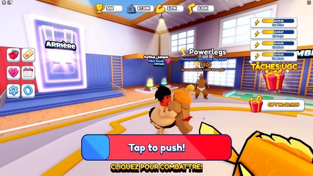 Je suis Devenu La plus Grande Taille dans Roblox Sumo Simulator смотреть онлайн