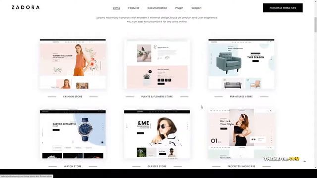 Zadora - Clean Minimal WooCommerce WordPress Theme 14 multipurpose Build Website смотреть онлайн