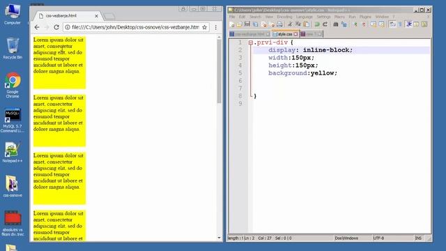 CSS Tutorijali za Početnike - 35 - Inline Block смотреть онлайн
