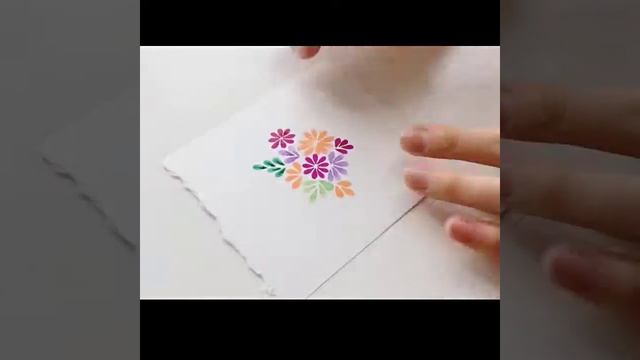 Цветы акварельными маркерами ZIG Art&Graphic Twin смотреть онлайн