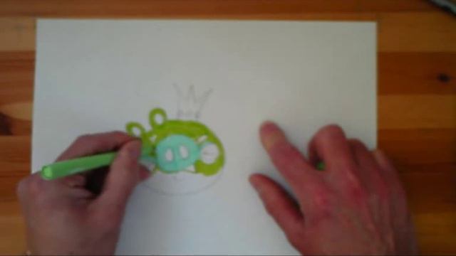 Drawing Angry Birds bad piggies - Angry Birds Red king смотреть онлайн