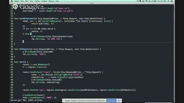 Using JSON Web Token within Go web applications смотреть онлайн