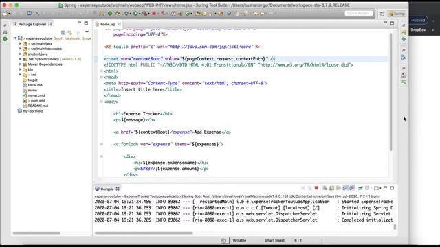 Spring Boot Masterclass 10 - Create a handler method to display the expense form смотреть онлайн