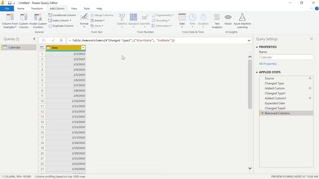 [Power BI] ? Creating a Calendar Table in the Power Query Editor ? смотреть онлайн