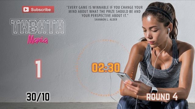 TABATA 30/10 - Workout Music W/ TIMER - Konnichiwa By TABATAMANIA