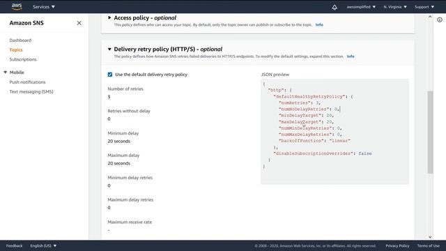 What is the AWS SNS Delivery Retry? (5/13) смотреть онлайн