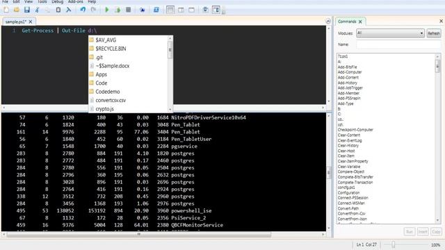 Windows Powershell Output to Text File смотреть онлайн